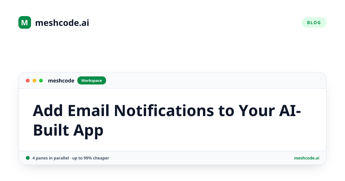 Add Email Notifications to Your AI-Built App