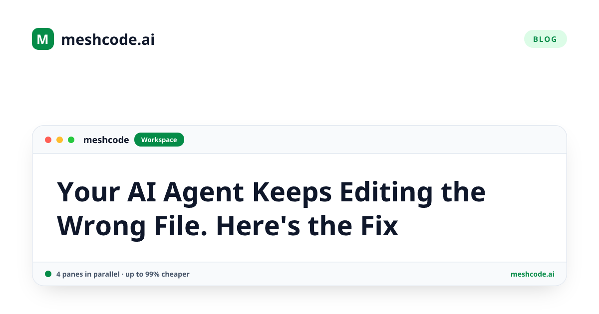 Your AI Agent Keeps Editing the Wrong File. Here's the Fix