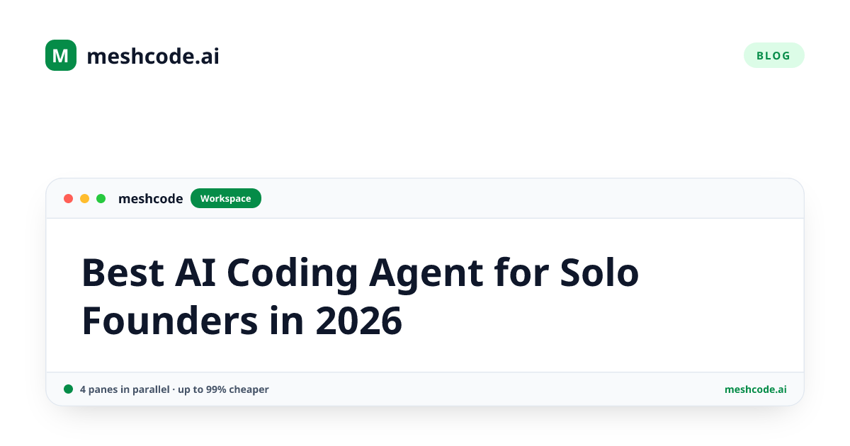 Best AI Coding Agent for Solo Founders in 2026