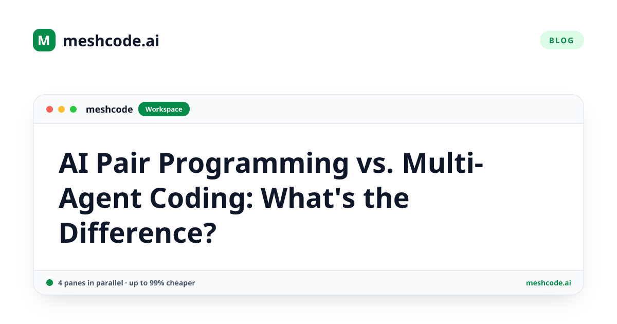 AI Pair Programming vs. Multi-Agent Coding: What's the Difference?
