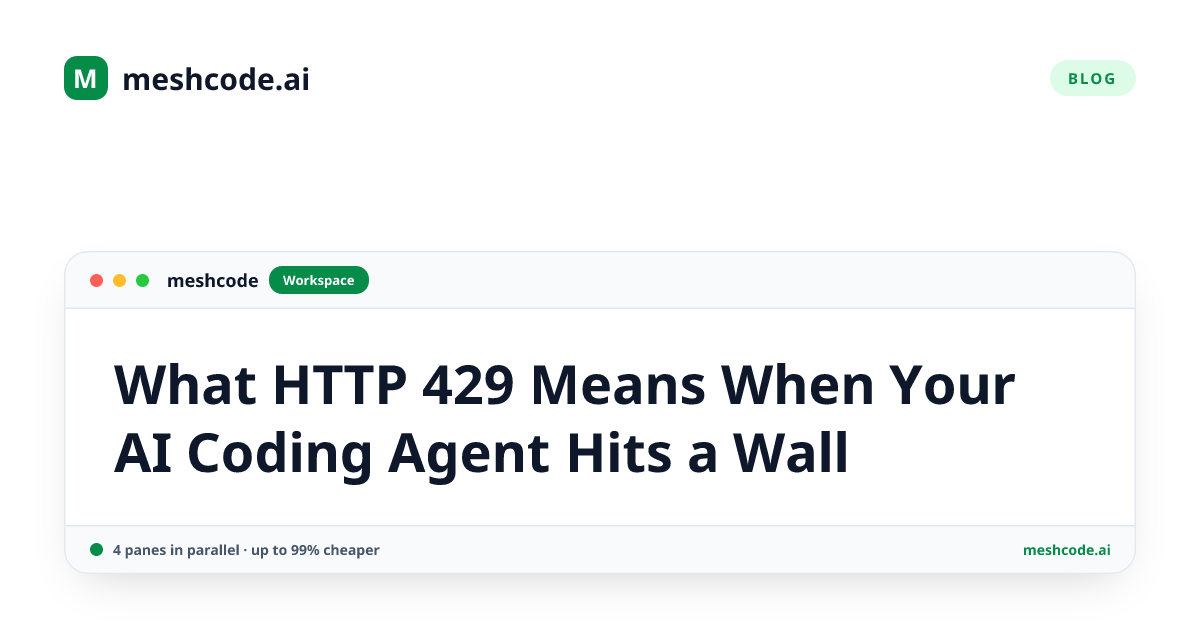 What HTTP 429 Means When Your AI Coding Agent Hits a Wall