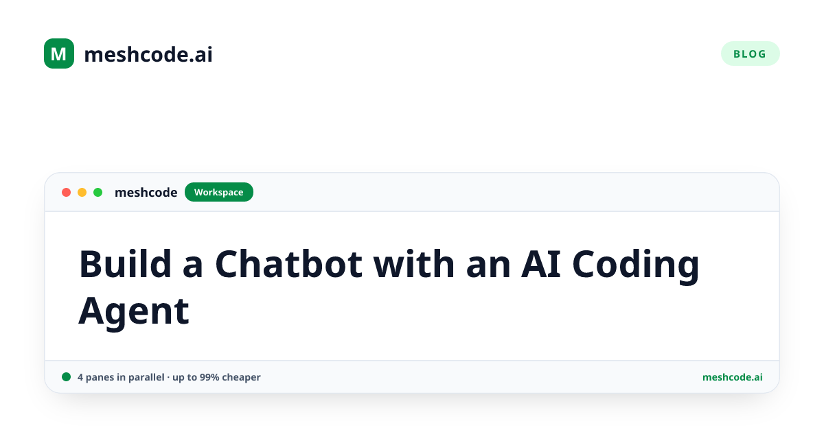 Build a Chatbot with an AI Coding Agent