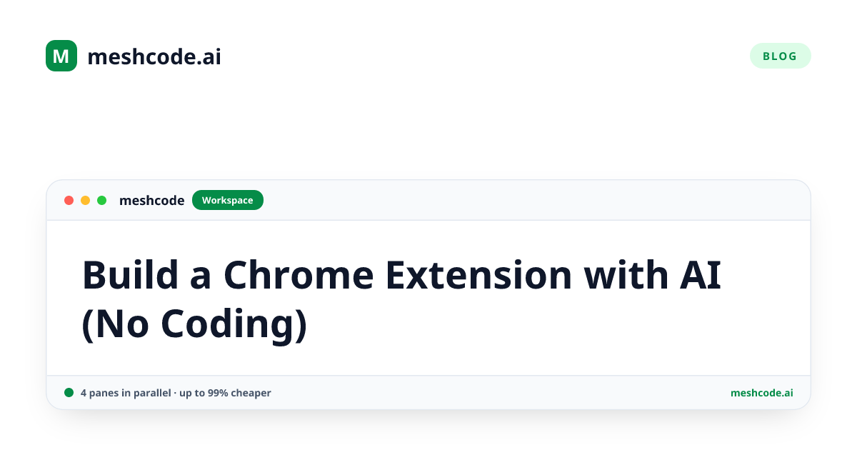 Build a Chrome Extension with AI (No Coding)