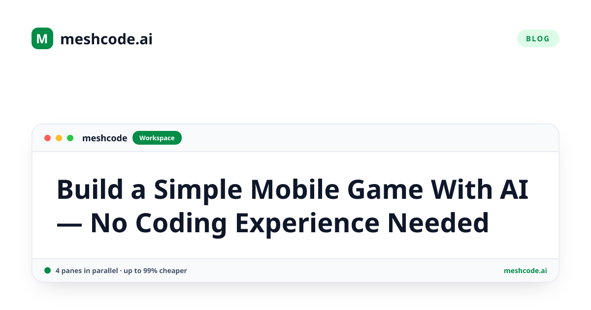 Build a Simple Mobile Game With AI — No Coding Experience Needed