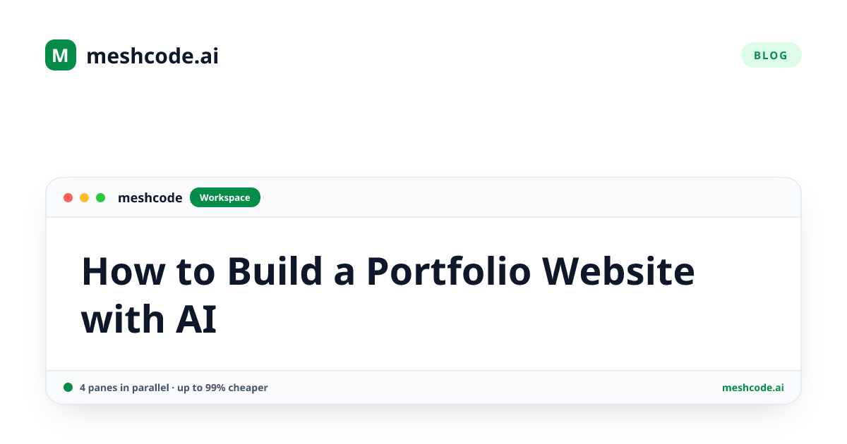 How to Build a Portfolio Website with AI