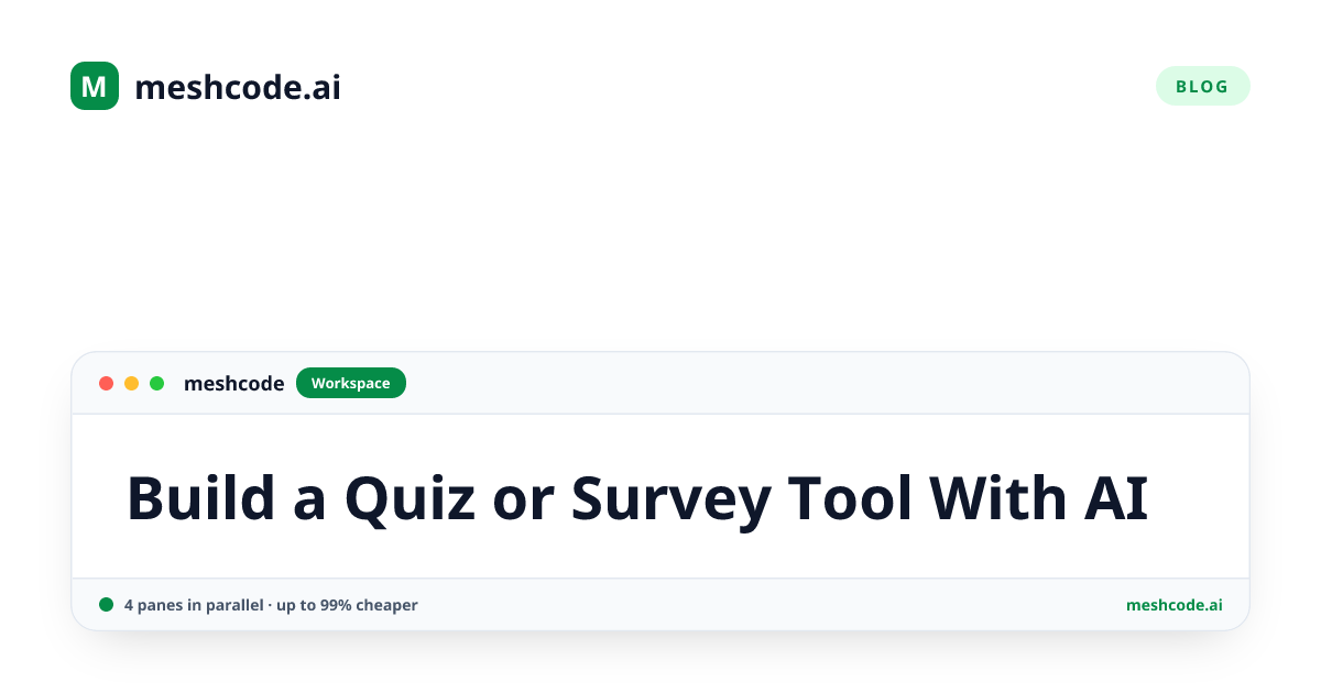 Build a Quiz or Survey Tool With AI