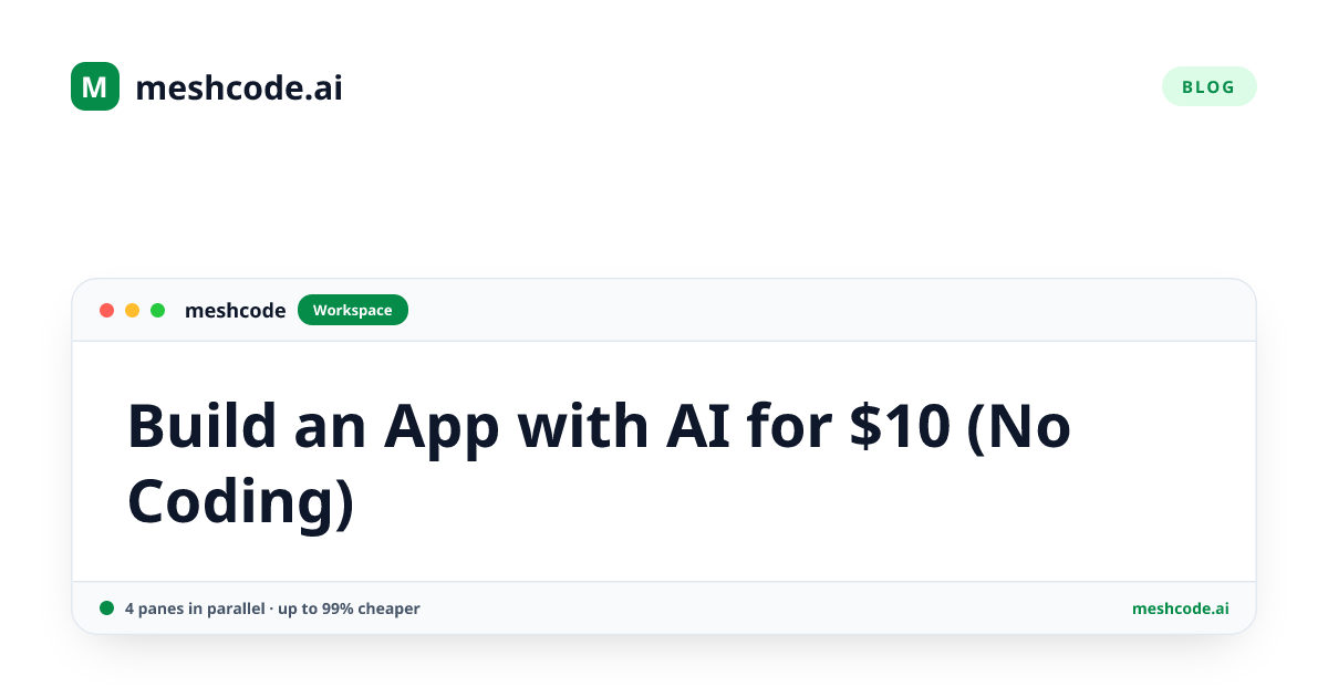 Build an App with AI for $10 (No Coding)