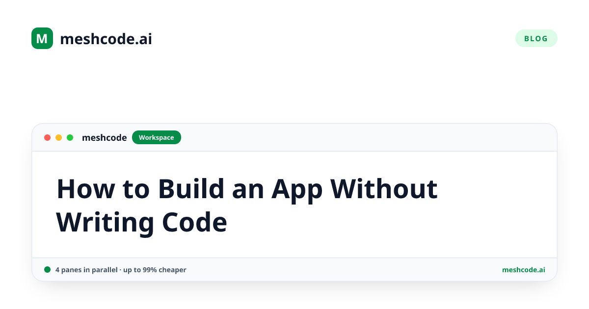 How to Build an App Without Writing Code