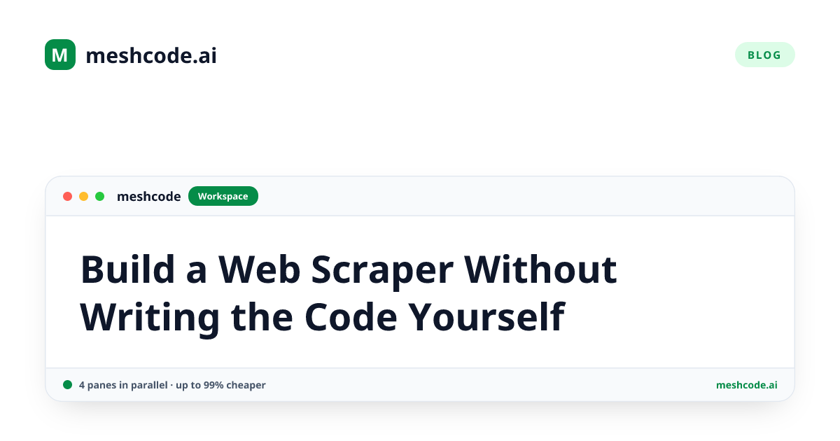 Build a Web Scraper Without Writing the Code Yourself