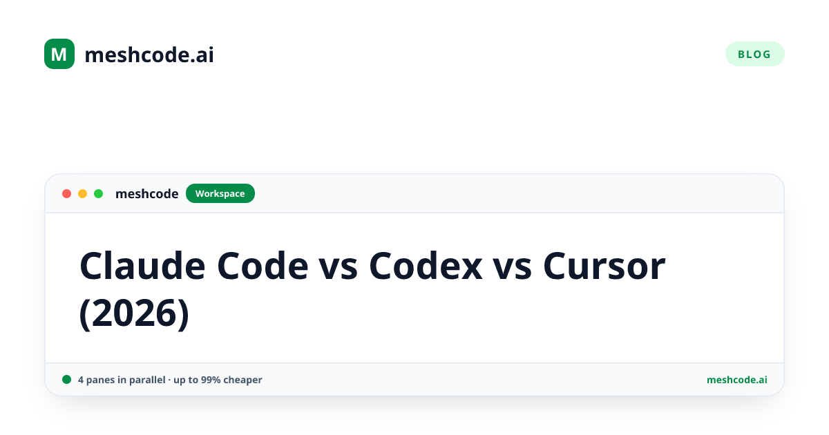 Claude Code vs Codex vs Cursor (2026)