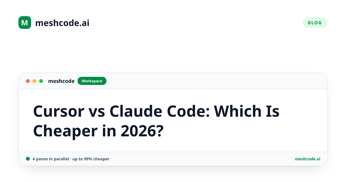 Cursor vs Claude Code: Which Is Cheaper in 2026?