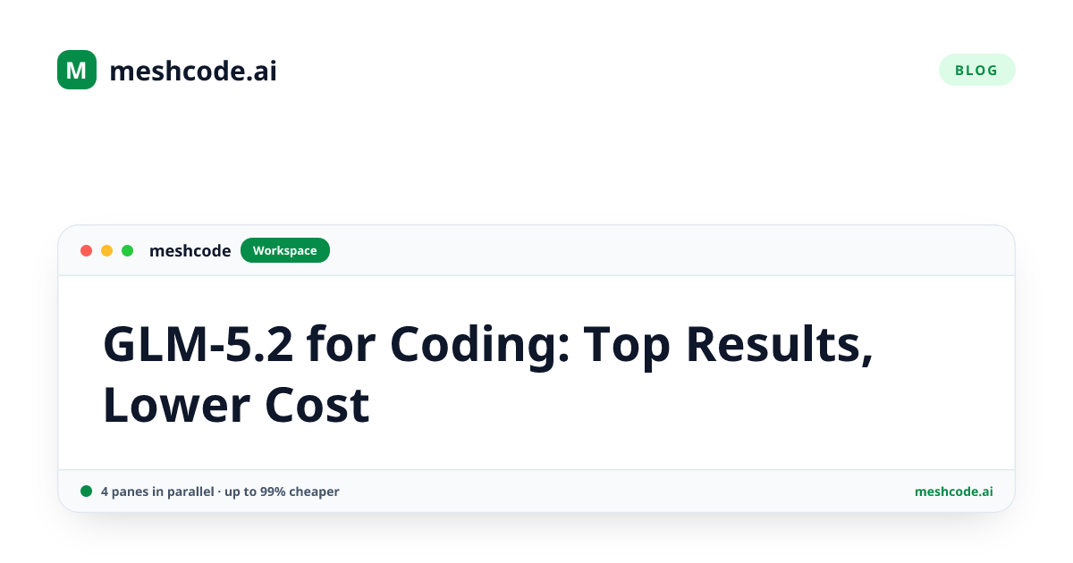 GLM-5.2 for Coding: Top Results, Lower Cost