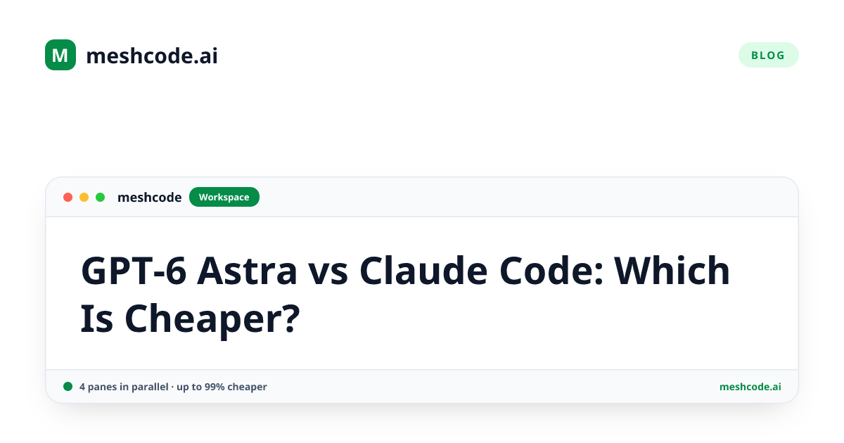 GPT-6 Astra vs Claude Code: Which Is Cheaper?