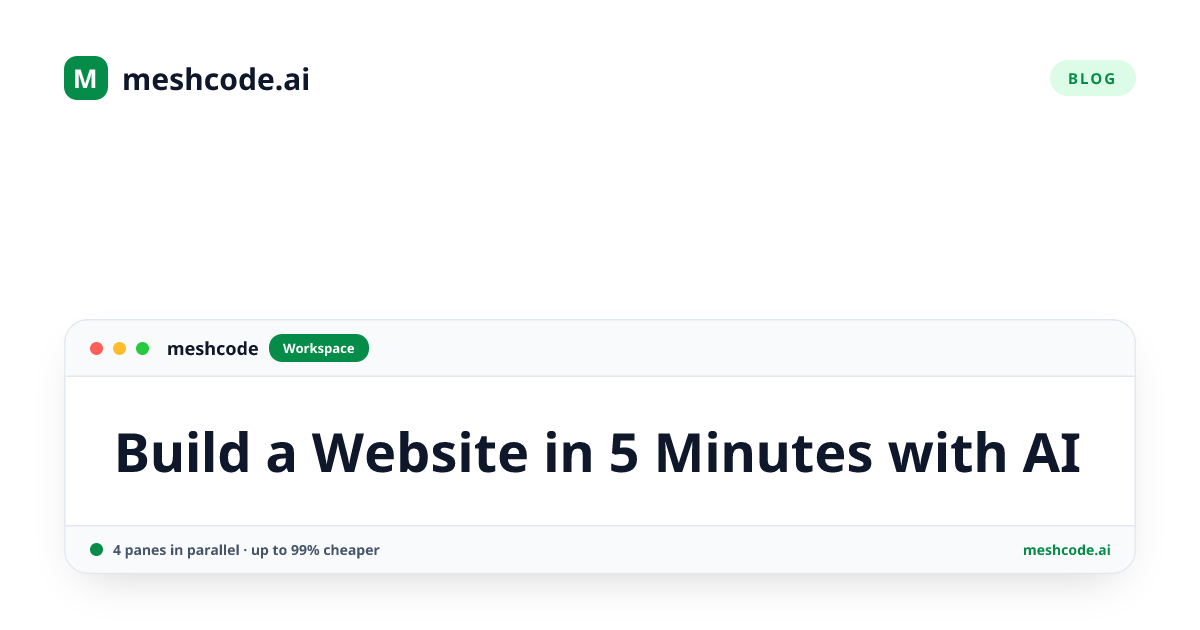 Build a Website in 5 Minutes with AI