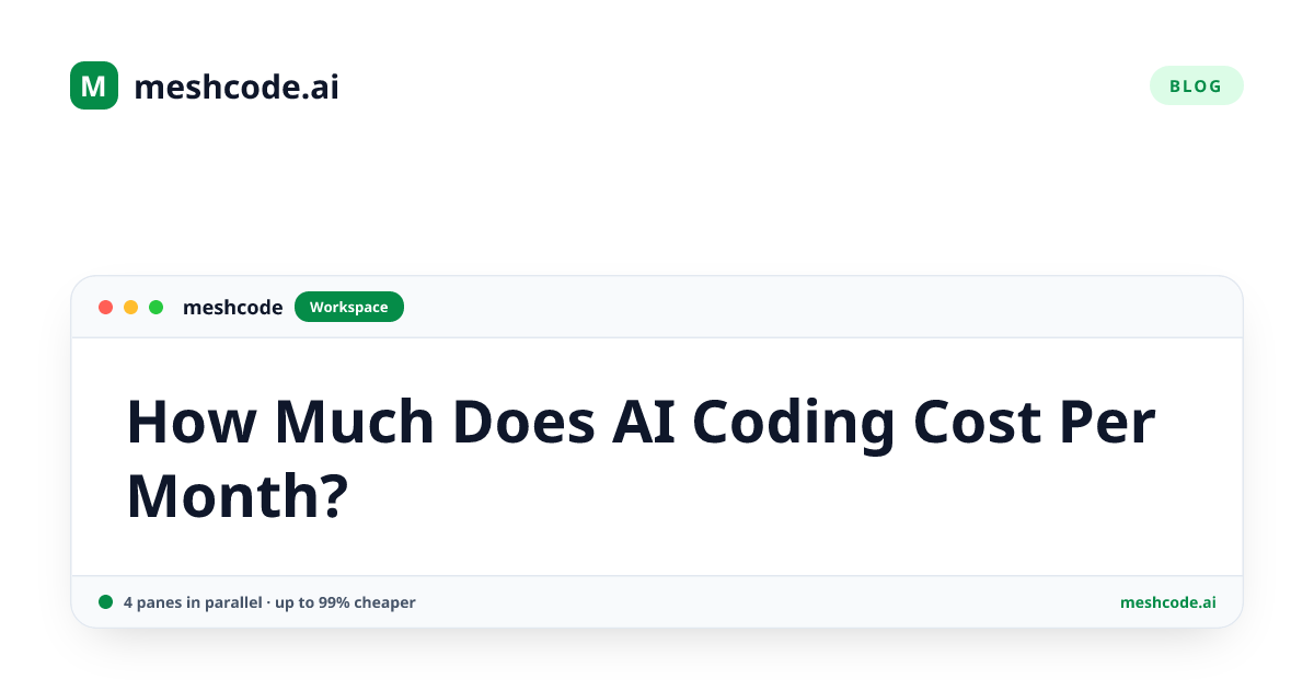 How Much Does AI Coding Cost Per Month?
