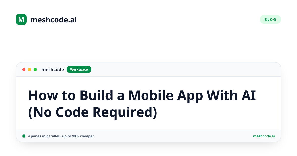 How to Build a Mobile App With AI (No Code Required)