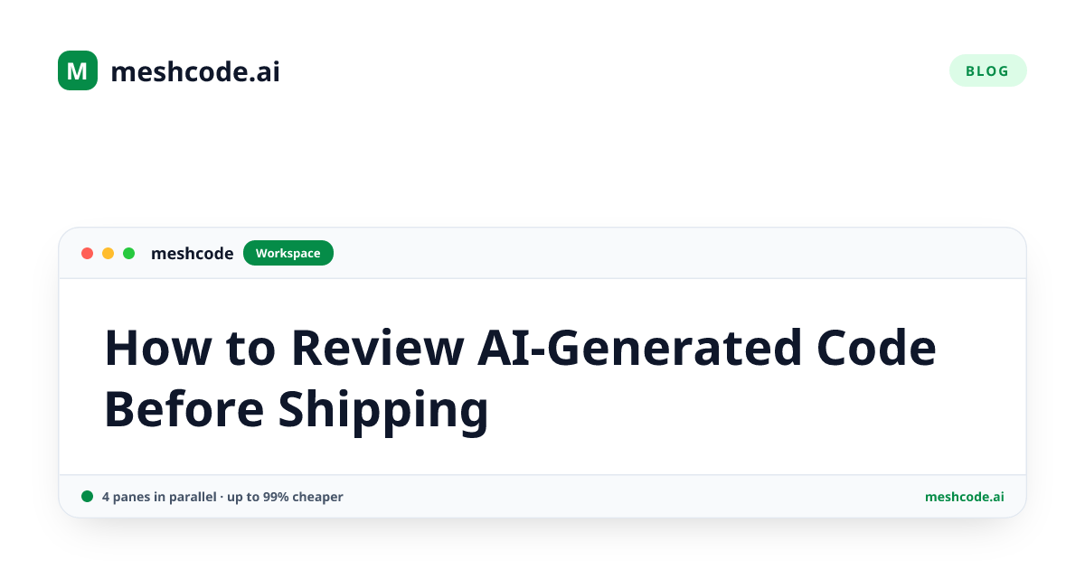 How to Review AI-Generated Code Before Shipping