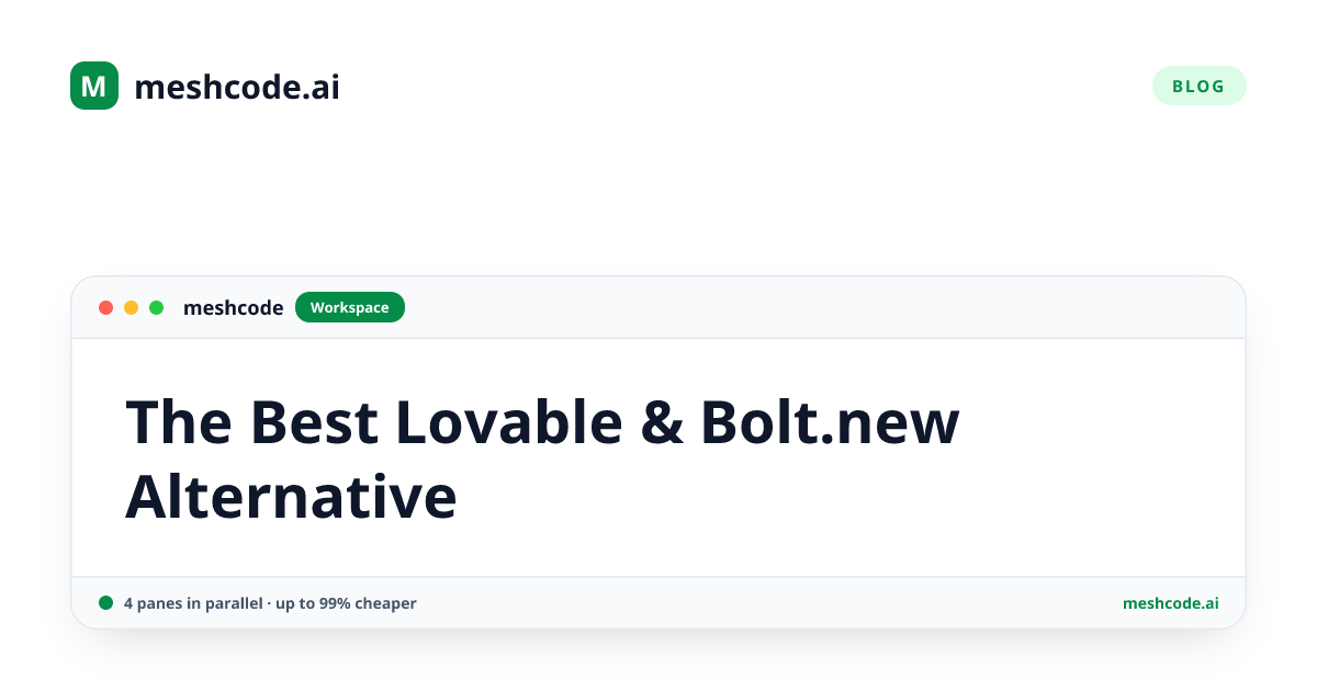 The Best Lovable & Bolt.new Alternative