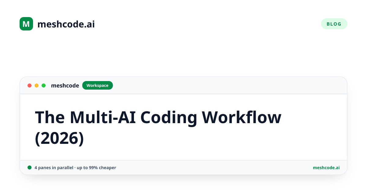 The Multi-AI Coding Workflow (2026)