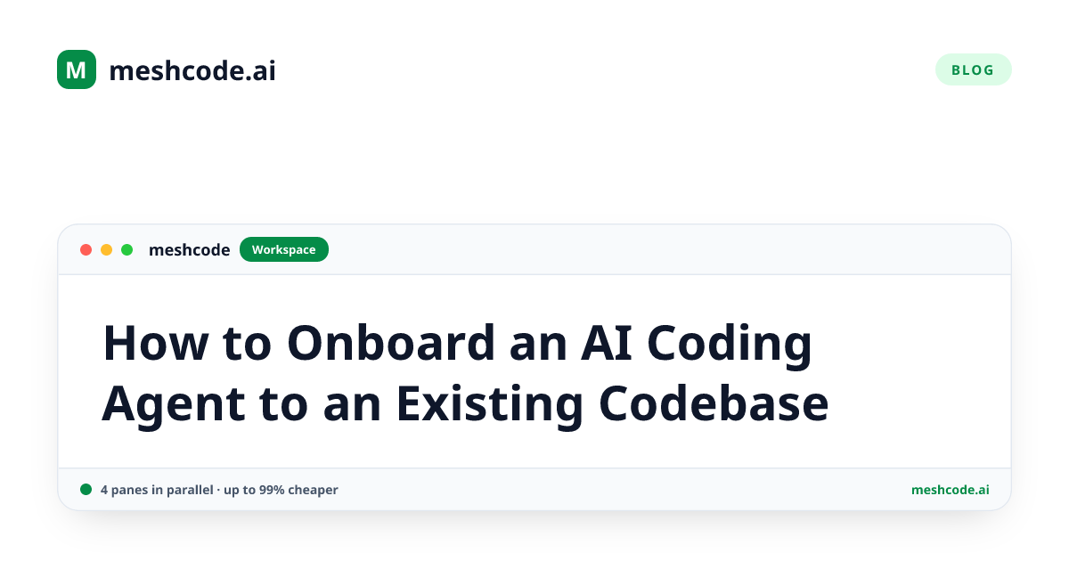 How to Onboard an AI Coding Agent to an Existing Codebase