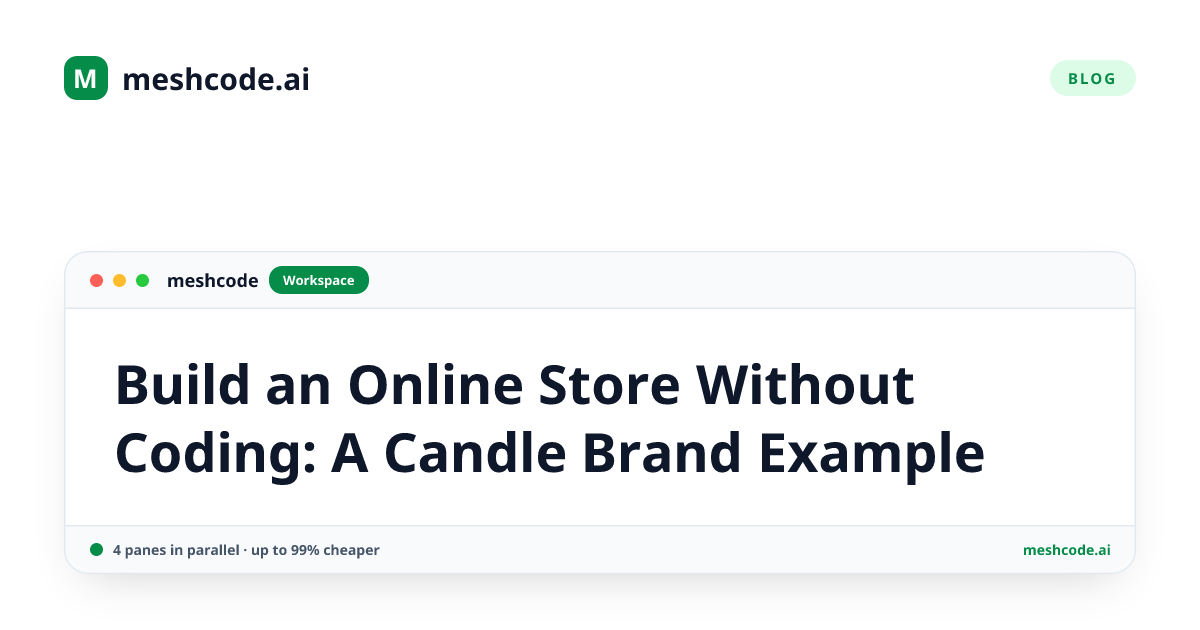 Build an Online Store Without Coding: A Candle Brand Example