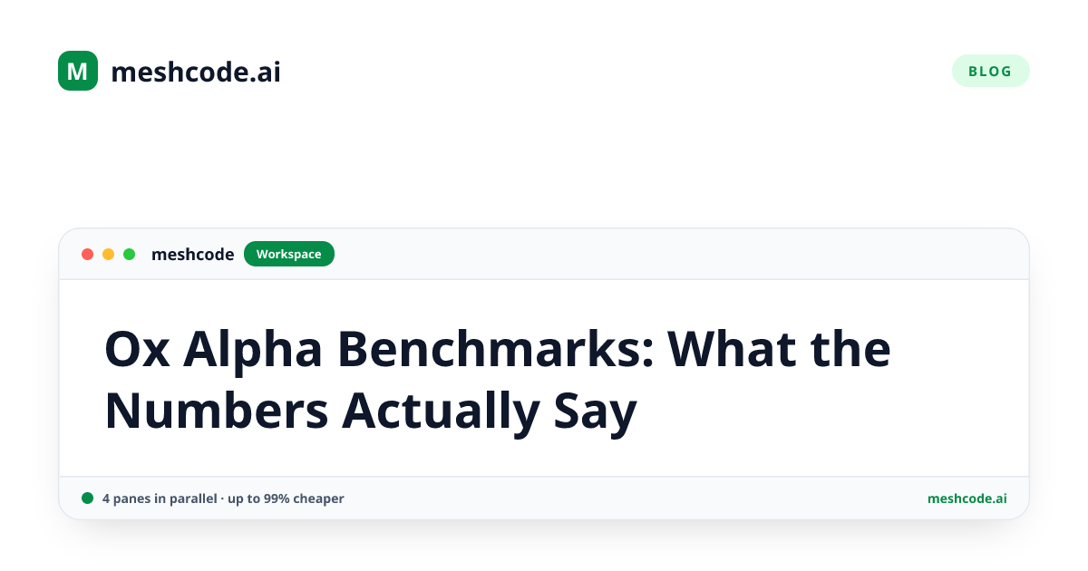 Ox Alpha Benchmarks: What the Numbers Actually Say