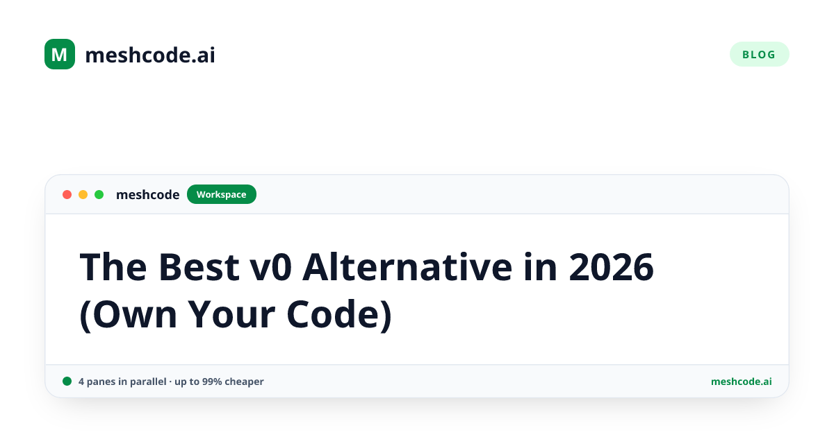 The Best v0 Alternative in 2026 (Own Your Code)