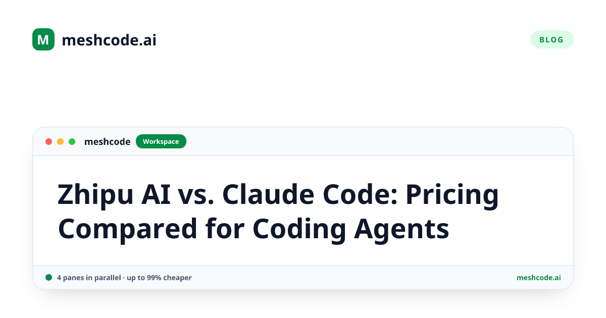 Zhipu AI vs. Claude Code: Pricing Compared for Coding Agents